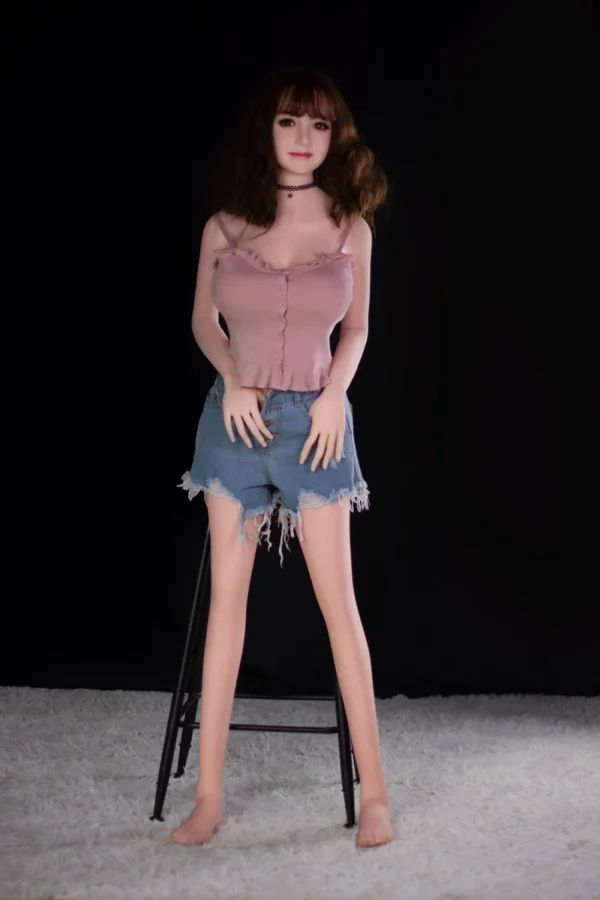 Mei – 158cm / 5.18' Japanese Sweet Girl Sex Doll with Smile | Brown Curly Hair & Cute Outfit [USA STOCK] - Image 17