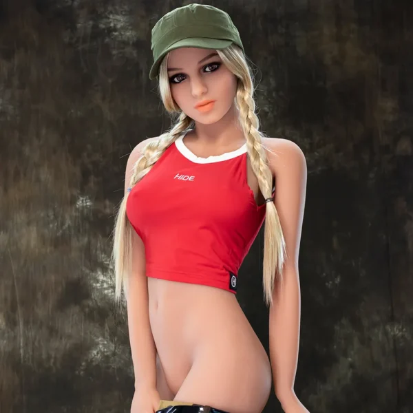 166cm silicone blonde slim sex doll Alexa