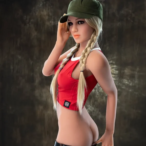 166cm silicone blonde slim sex doll Alexa
