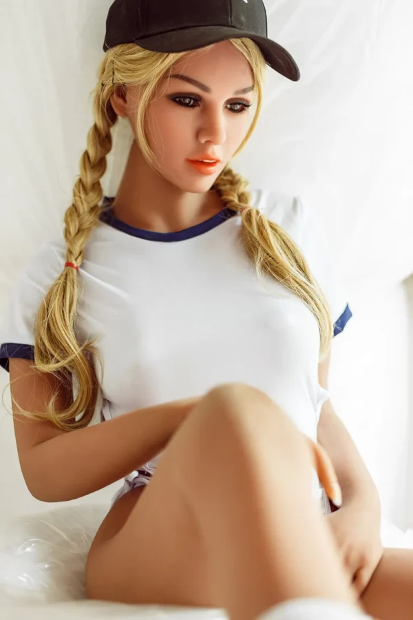 Latina sex doll with bronzed skin and curves
