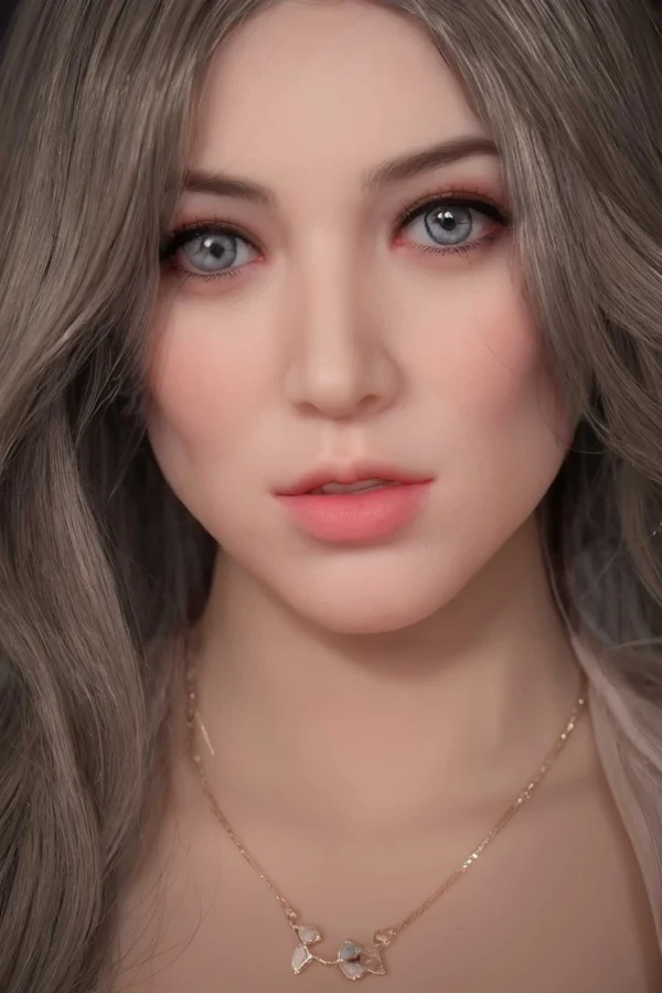 Lifelike silicone MILF doll Aria with big breasts and curvy hips