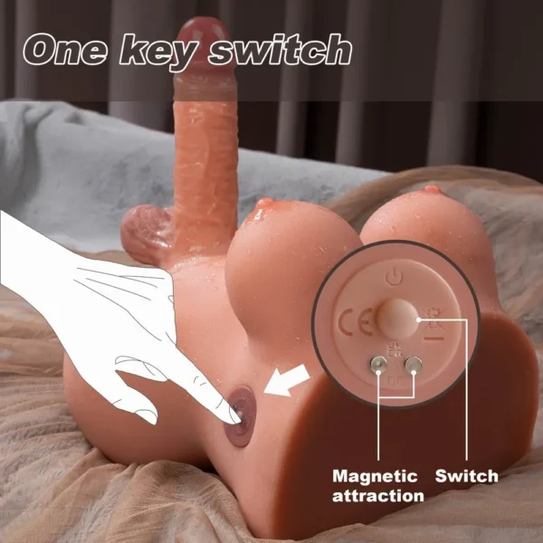 Vibrating Shemale Torso Masturbator – Realistic Transgender Adult Toy [US IN STOCK] - Image 2