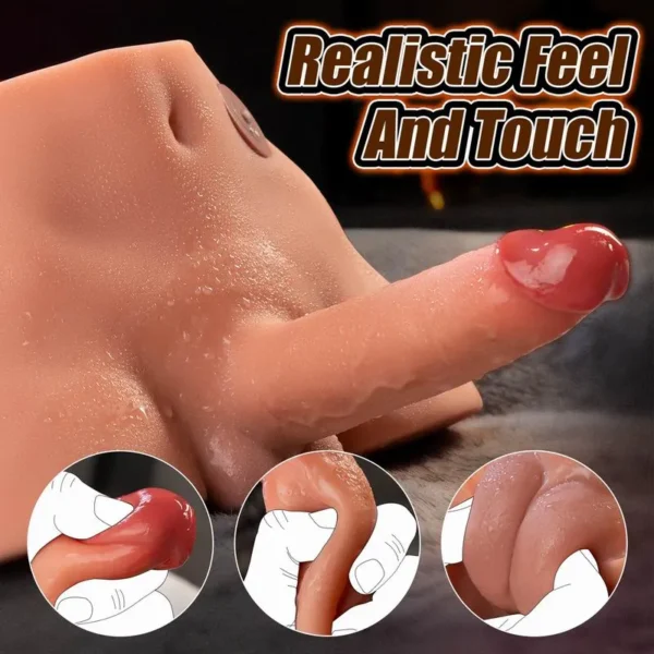 Gay Vibrating Torso Sex Doll – Realistic Male Pleasure Toy [US IN STOCK] - Image 5
