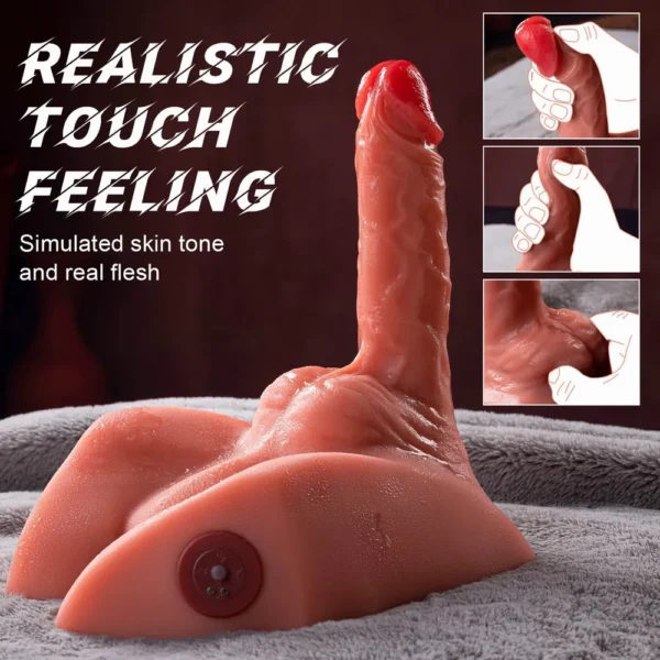 Gay Torso Sex Doll with Vibrating Dildo – Lifelike Pleasure Toy for Men [US IN STOCK] - Image 6