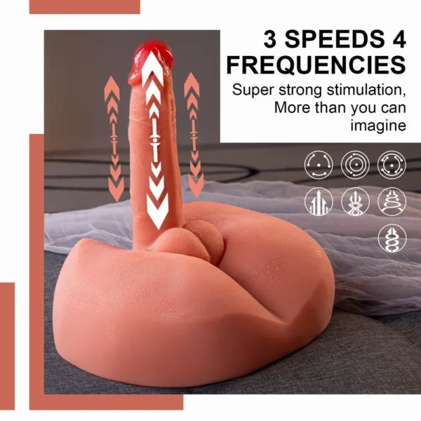 US IN STOCK Realistic Vibrating Dildo Torso – Lifelike Gay Sex Toy for Intense Pleasure - Image 4