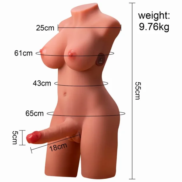 Shemale Sex Doll Torso with Vibrating & Thrusting Dildo [US IN STOCK] - Image 10