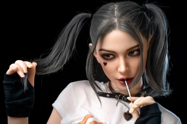Camila tall cosplay sex doll posing naturally, flexible silicone body