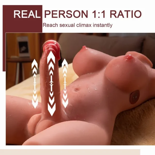 Shemale Sex Doll Torso with Vibrating & Thrusting Dildo [US IN STOCK] - Image 4