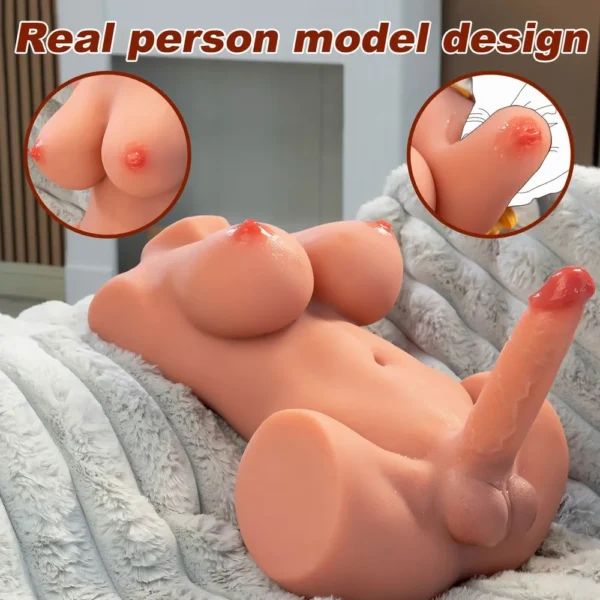 Transsexual Shemale Adult Toys Male Masturbators with Vibrating & Thrusting Dildo [US IN STOCK] - Image 5