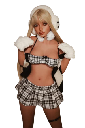 152cm Blonde Sex Doll with Freckles & Full Lips