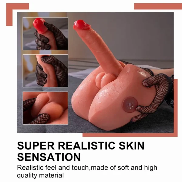 US IN STOCK Realistic Vibrating Dildo Torso – Lifelike Gay Sex Toy for Intense Pleasure - Image 6