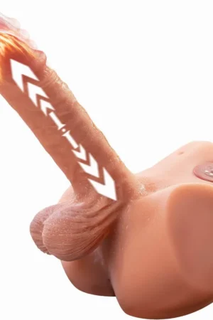 Lifelike Gay Torso Dildo – Realistic Vibrating Male Sex Toy [US IN STOCK]