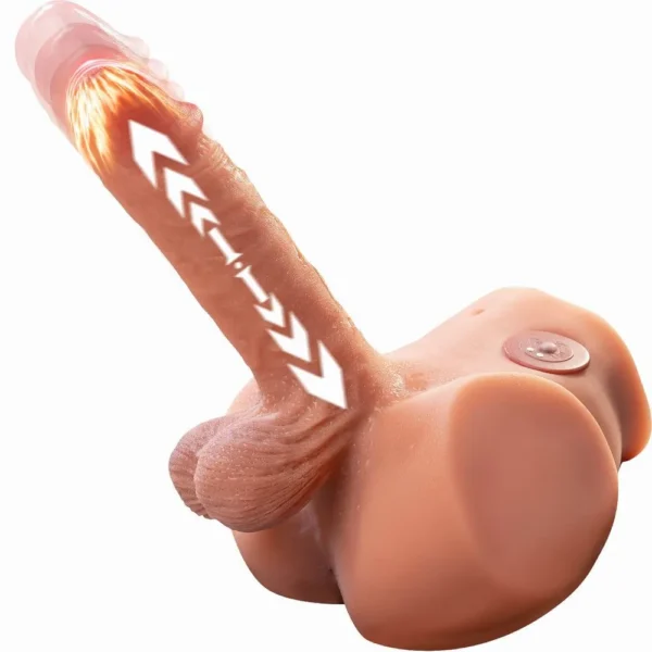 Lifelike Gay Torso Dildo – Realistic Vibrating Male Sex Toy [US IN STOCK]
