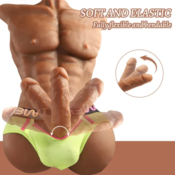 Muscular Dildo Torso for Men – Realistic Silicone Male Torso | Mendolls [US IN STOCK]