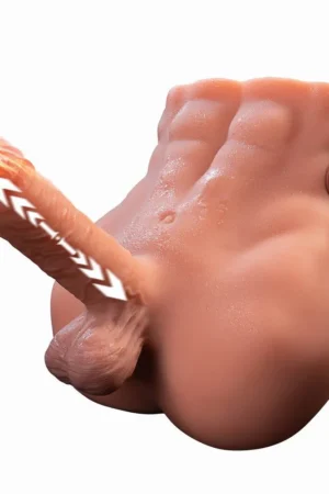 Muscular Vibrating Male Torso Masturbator – Realistic Gay Sex Toy for Intense Pleasure [US IN STOCK]