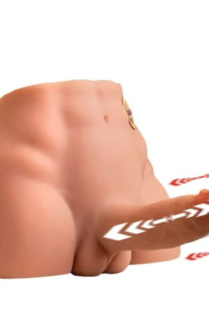 Electric Dildo Torso for Gay Men – Realistic Silicone Butt with Vibration [US IN STOCK]
