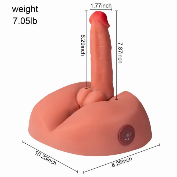 US IN STOCK Realistic Vibrating Dildo Torso – Lifelike Gay Sex Toy for Intense Pleasure - Image 8