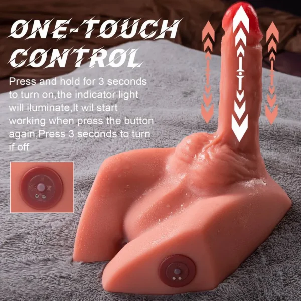 Gay Torso Sex Doll with Vibrating Dildo – Lifelike Pleasure Toy for Men [US IN STOCK] - Image 7